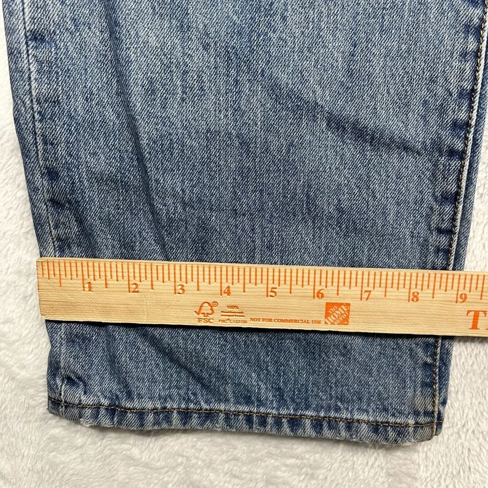 Levi's 501 Jeans Blue Denim‎ Mid Rise Classic Straight Button Fly 43X29 - Flaws